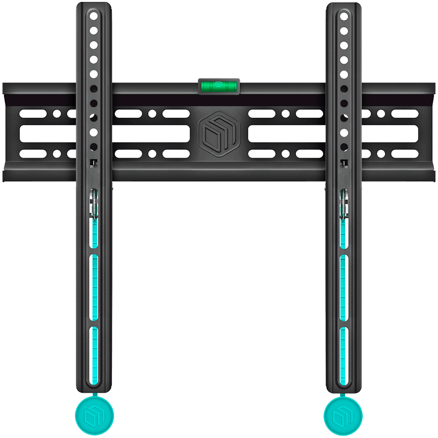 ONKRON Fixed TV Wall Mount for 32 to 65-inch Flat Panel TVs Digital Panels 50 kg, Black