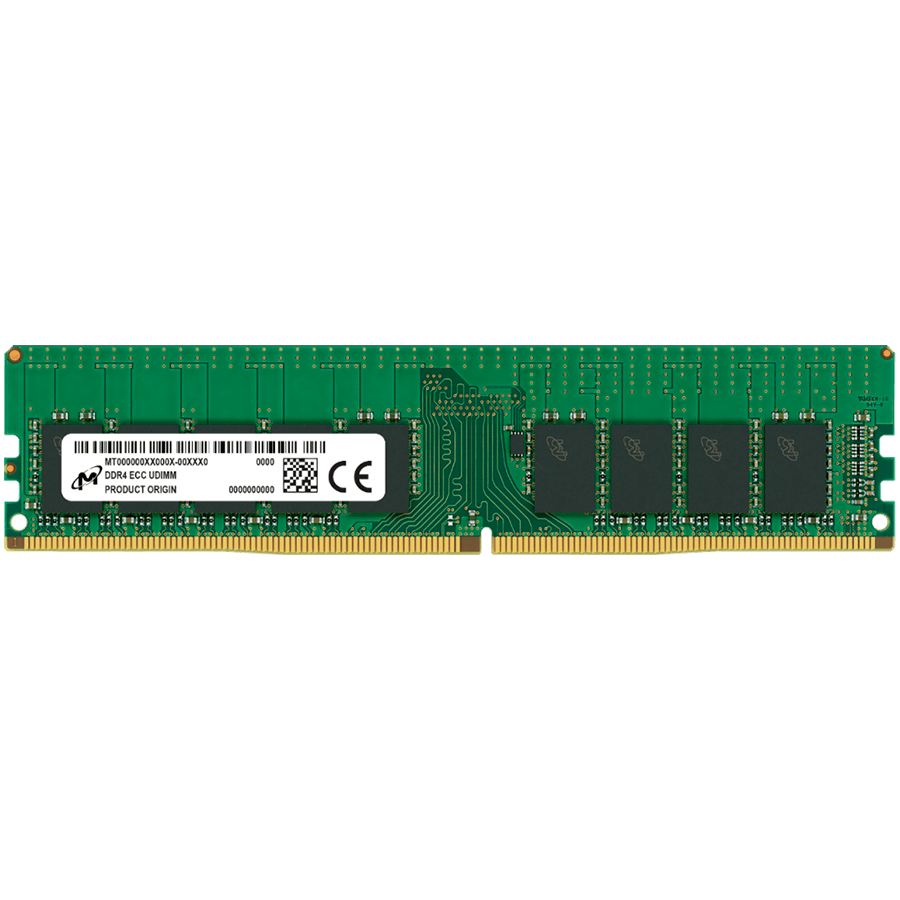 Micron DDR4 ECC UDIMM 16GB 1Rx8 3200 CL22 (16Gbit) (Single Pack)