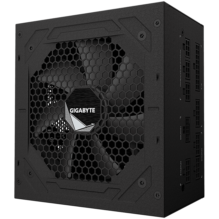 GIGABYTE UD850GM Power Supply 850W, PCIe Gen5 16Pin x 1 600W, Modular, 80 PLUS Gold, Japanese capacitors, 120mm smart control fan, EU plug