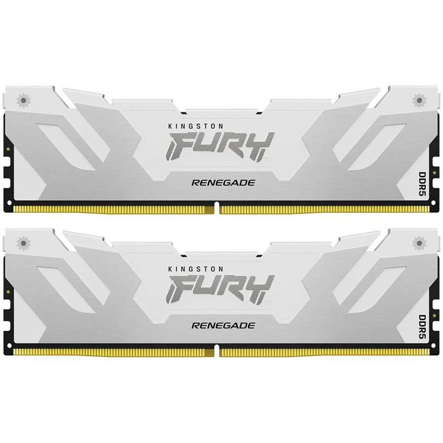Kingston 32GB 6400MT/s DDR5 CL32 DIMM (Kit of 2) FURY Renegade RGB White XMP