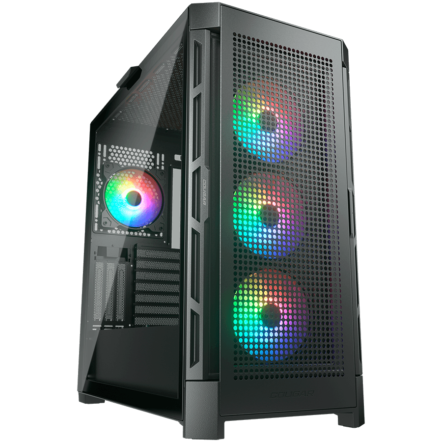 COUGAR DUOFACE PRO RGB PC Case, Mid Tower, Black