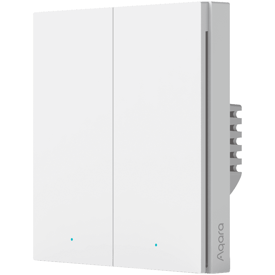 Aqara Smart Wall Switch H1 (with neutral, double rocker): Model: WS-EUK04; SKU: AK074EUW01
