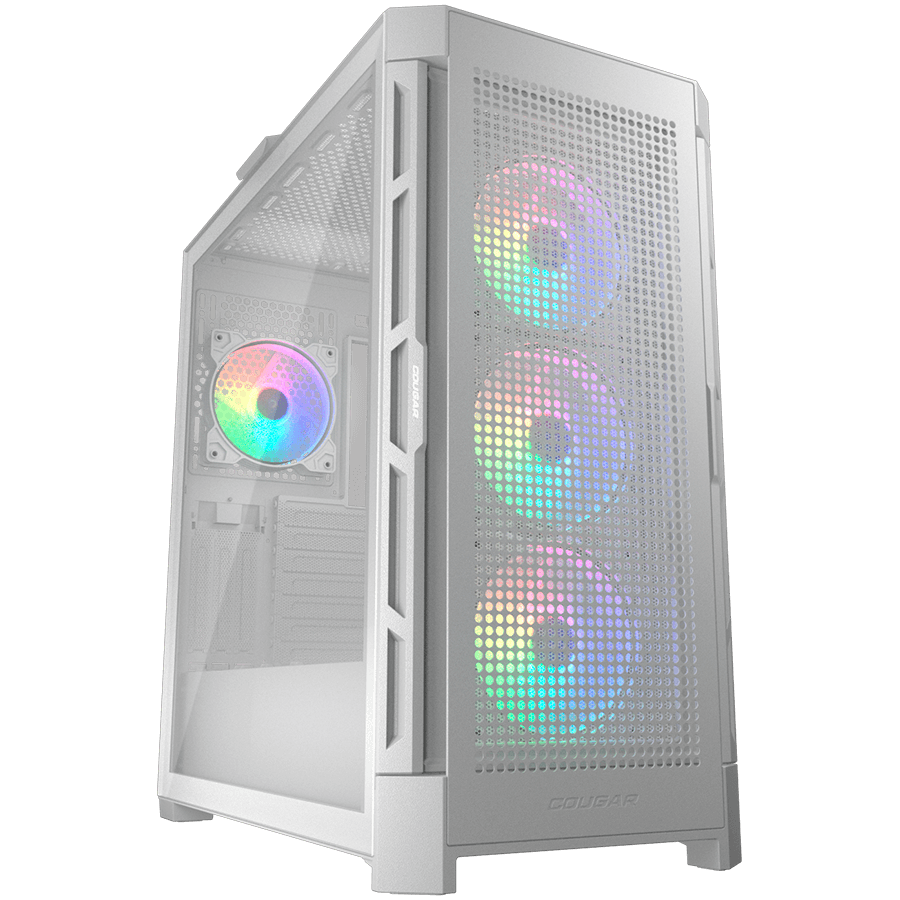 COUGAR DUOFACE PRO RGB PC Case, Mid Tower, White