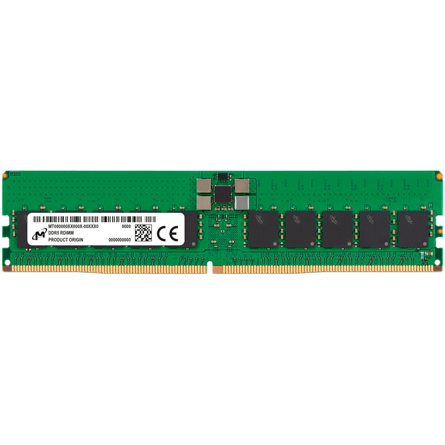 Micron DDR5 RDIMM 32GB 2Rx8 4800 CL40 (16Gbit) (Single Pack)