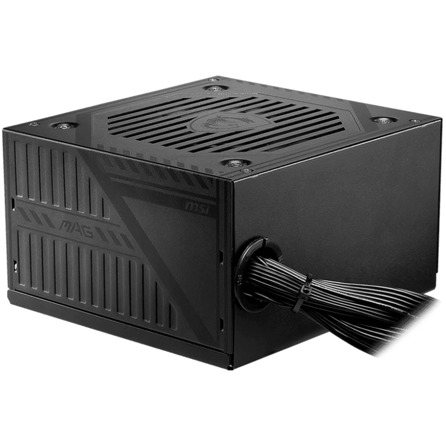 MSI MAG A500DN, 500W, 80 Plus Standart, 120mm Low Noise Fan, Protections: OCP/OVP/OPP/OTP/SCP/UVP, Dimensions: 150mmx140mmx86mm, 3Y Warranty