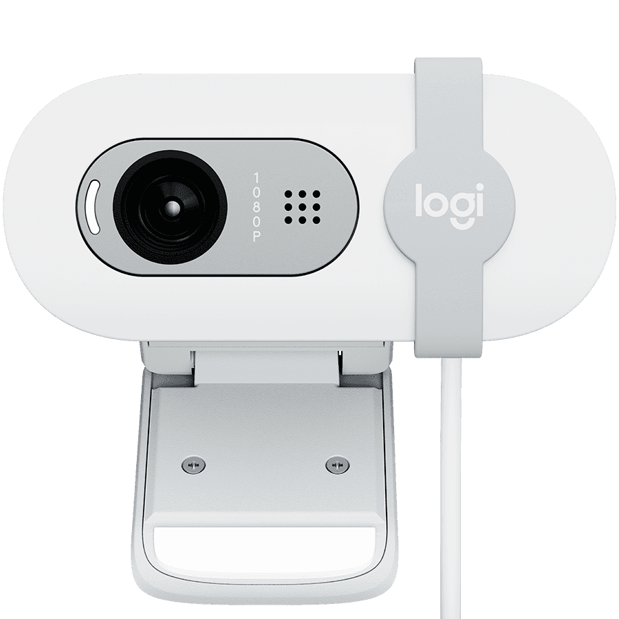 LOGITECH Brio 100 Full HD Webcam - OFF-WHITE - USB