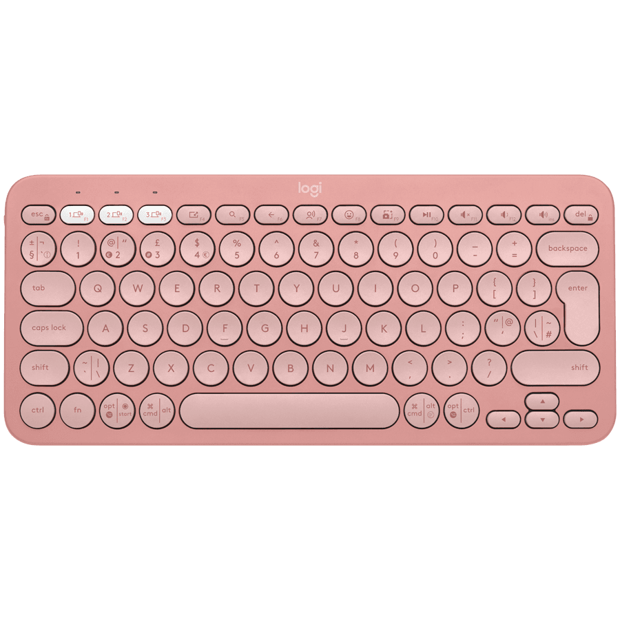 LOGITECH K380S Multi-Device Bluetooth Keyboard - TONAL ROSE - Croatian layout