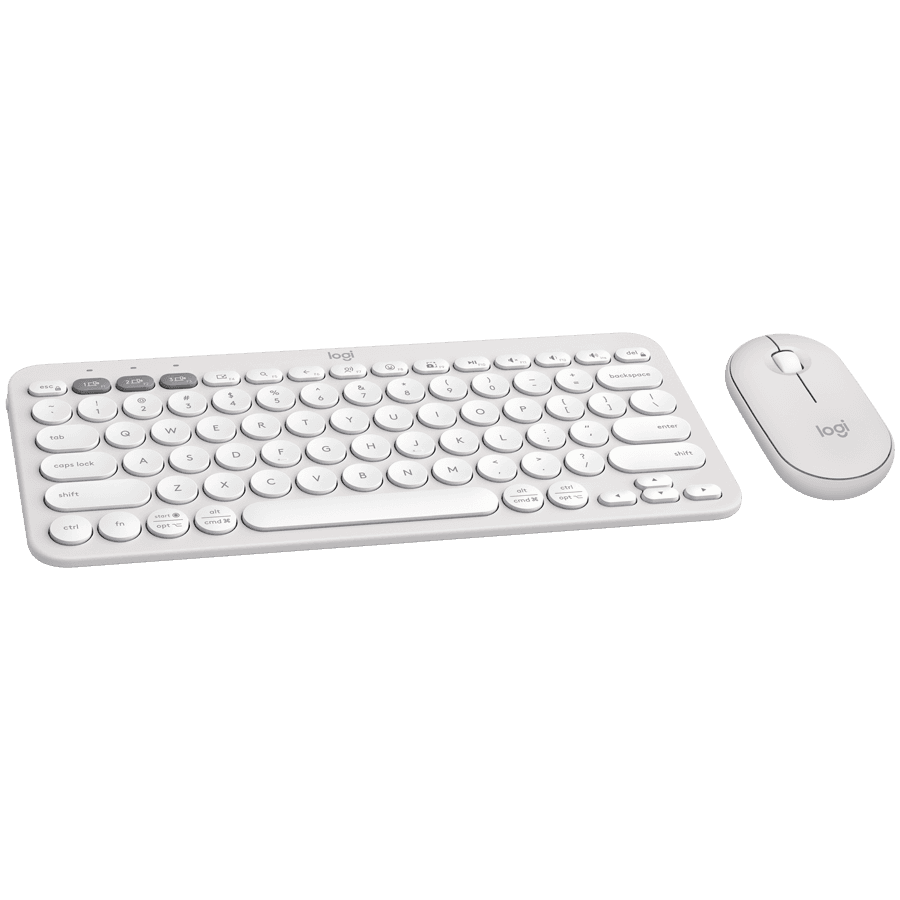 LOGITECH Pebble 2 Bluetooth Keyboard Combo - TONAL WHITE - Croatian layout