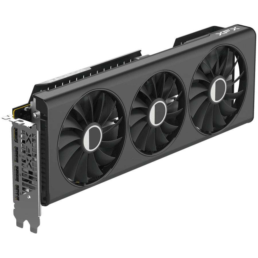 XFX AMD RX-7700XT QICK319 BLACK 12GB GDDR6 192bit, 2599 MHz / 18 Gbps, 3x DP, 1x HDMI, 3 fan, 2 slot
