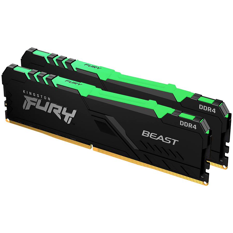 Kingston 16GB 3600MT/s DDR4 CL18 DIMM FURY Beast RGB