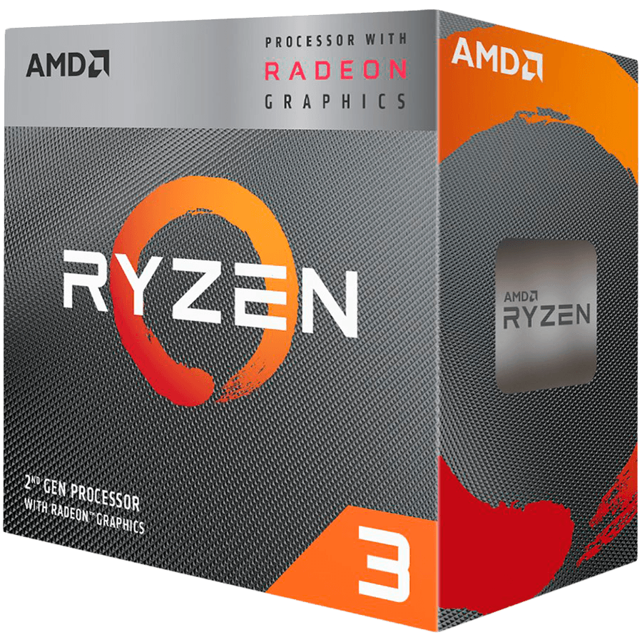 AMD CPU Desktop Ryzen 3 4C/4T 3200G (4.0GHz,6MB,65W,AM4) box, RX Vega 8 Graphics, with Wraith Stealth cooler
