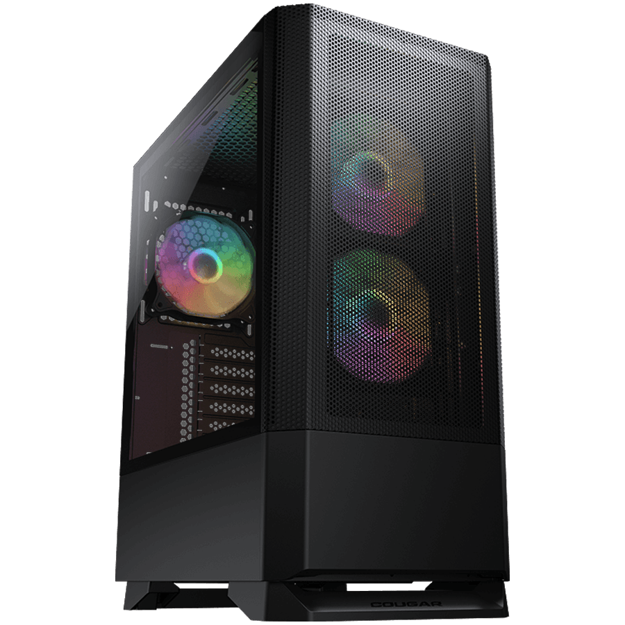 COUGAR MX430 Mesh RGB PC Case, Mid Tower, Black