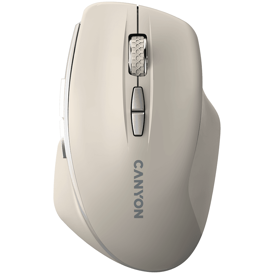 CANYON mouse MW-21 BlueLED 7buttons Wireless Cosmic Latte