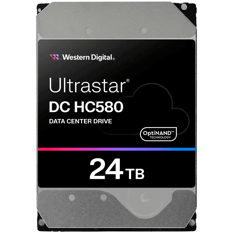 HDD Server WD/HGST ULTRASTAR DC HC580 (3.5’’, 24TB, 512MB, 7200 RPM, SATA 6Gb/s, 512E SE NP3), SKU: 0F62796