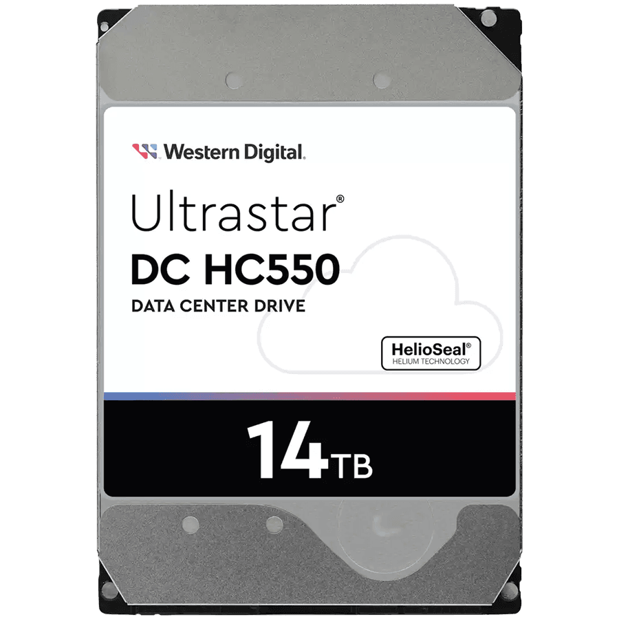 HDD Server WD/HGST ULTRASTAR DC HC550 (3.5’’, 14TB, 512MB, 7200 RPM, SAS 12Gb/s, 512E SE P3), SKU: 0F38528