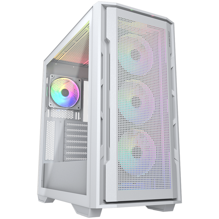 COUGAR UNIFACE RGB PC Case, Mid Tower, White