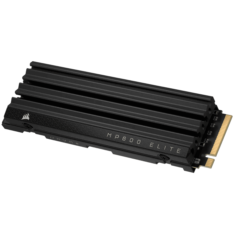 CORSAIR MP600 ELITE 1TB Gen4 PCIe x4 NVMe M.2 SSD with heatsink (r/w: 7000/6200MB/s)