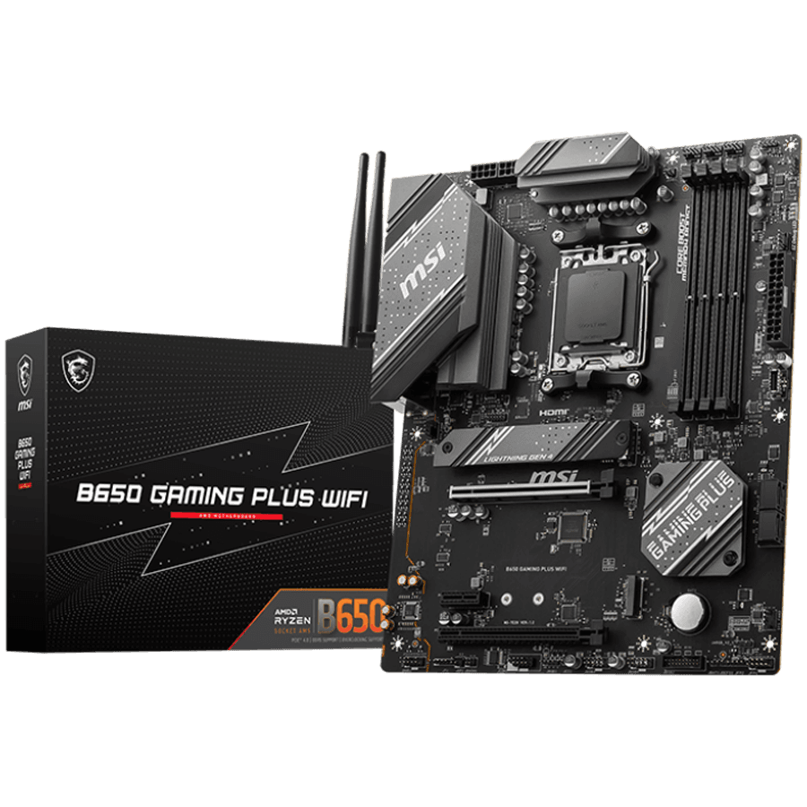 MSI MB B650 Socket AM5 4x DDR5 1x HDMI 1x DisplayPort 	2x M.2 4x SATA ATX