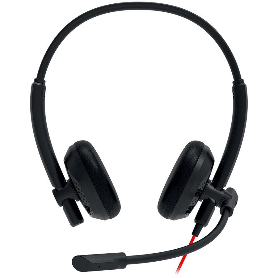 CANYON PC headset HS-07 PC Mic 3.5/USB Flat 2.8m Black