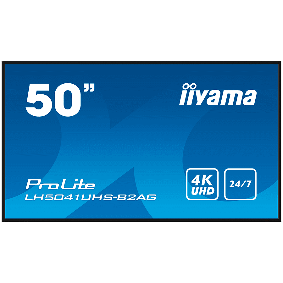 IIYAMA LFD PROLITE LH5041UHS-B2AG 50" Professional Digital Signage 4K  24/7 3840x2160 VA 16:9 500cd 5000:1 landscape, portrait