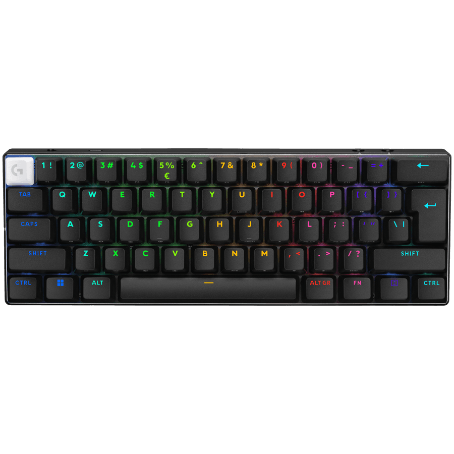 LOGITECH G PRO X 60 LIGHTSPEED Wireless Gaming Keyboard (Tactile) - BLACK - US INT'L - 2.4GHZ/BT - EMEA28-935 - TACTILE SWITCH