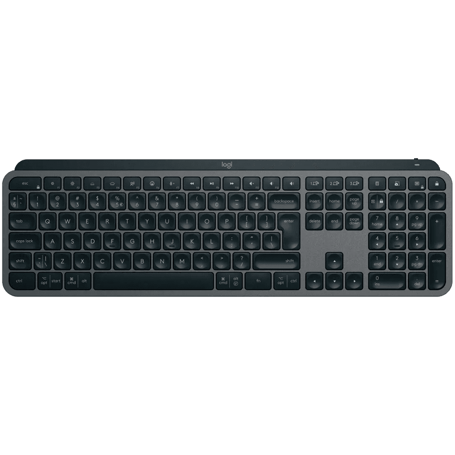 LOGITECH MX Keys S - GRAPHITE - BT - INTNL-973 - PLUS PALMREST - Croatian layout