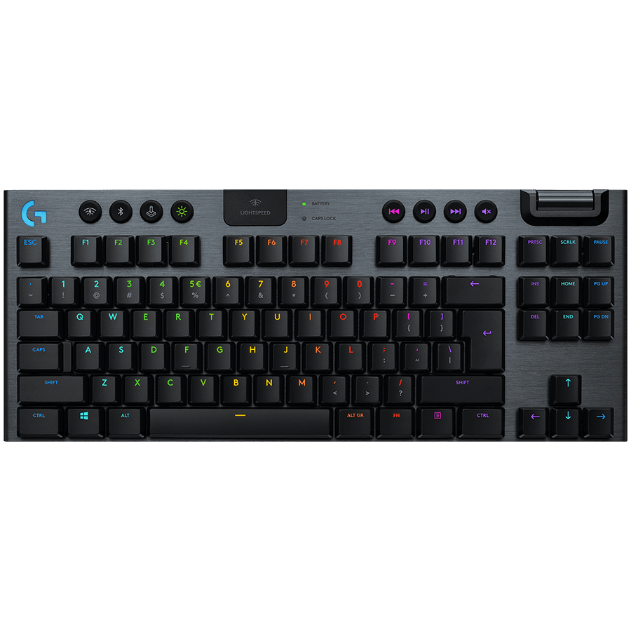LOGITECH G915 X LIGHTSPEED TKL Wireless Gaming Keyboard - BLACK - US INT'L - 2.4GHZ/BT  - EMEA28i-935 - CLICKY