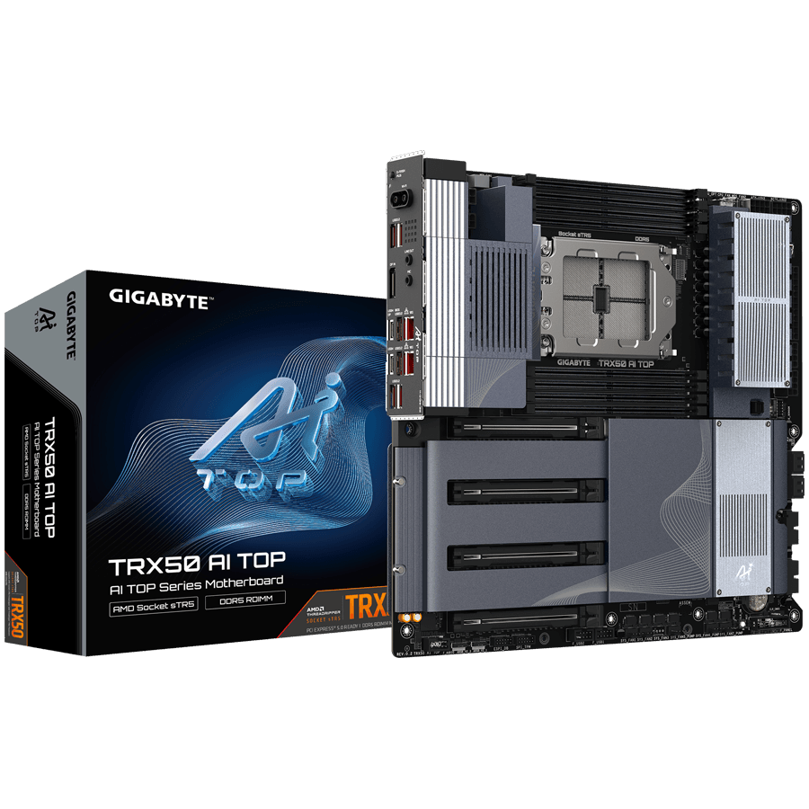 GIGABYTE Mainboard Desktop TRX50 AI TOP, AMD Ryzen Threadripper PRO 7000 series/ Ryzen Threadripper 7000