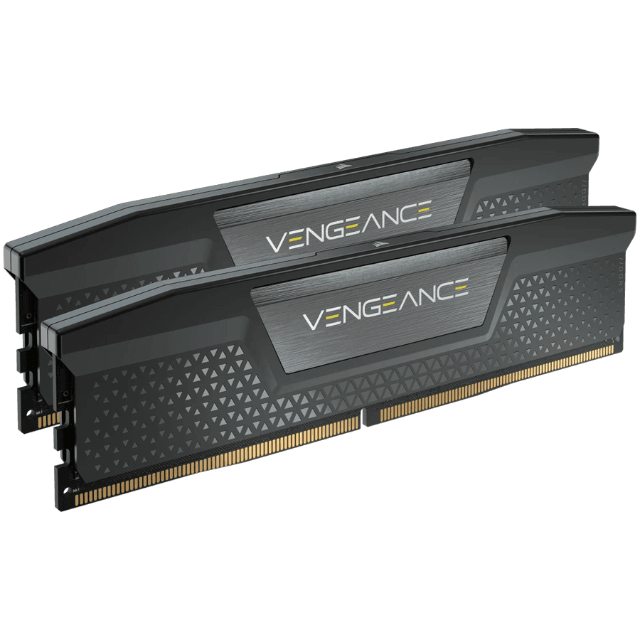 CORSAIR DDR5, 6400MT/s 64GB 2x32GB DIMM, 32-40-40-84, Std PMIC, XMP 3.0, VENGEANCE DDR5 Black Heatspreader, 1.4V