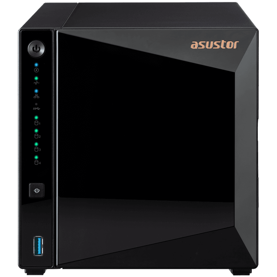 ASUSTOR NAS AS3304Tv2 Drivestor4 Pro Gen2 4x 3.5" - 1x 2.5Gbe Realtek QuadCore RTD1619B 1.7GHz 2GB single PSU desktop