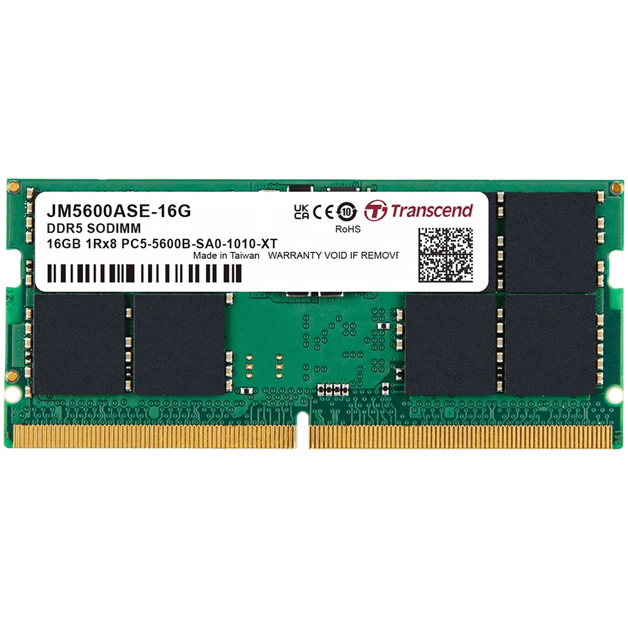 Transcend 16GB JM DDR5 5600 SO-DIMM 1Rx8 2Gx8 CL46 1.1V