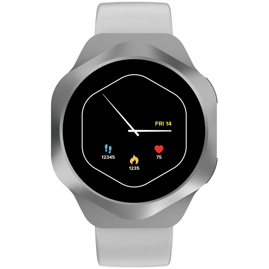CANYON Smart Watch Hexagon 88 BT-CALL Silver