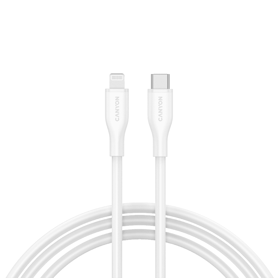 CANYON cable CLNM60 C-L 60W MFI 1m Silicon White