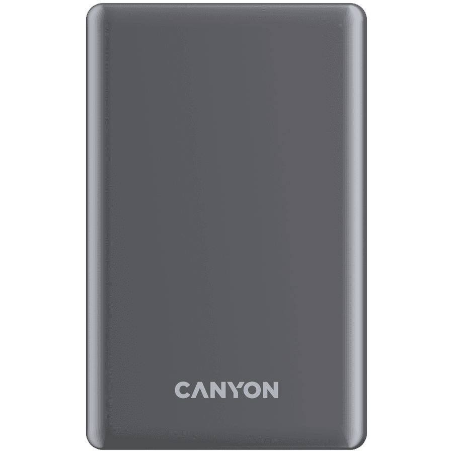 CANYON power bank OnPower 510 slim Magnetic 10000 mAh PD20W Tamno sivi