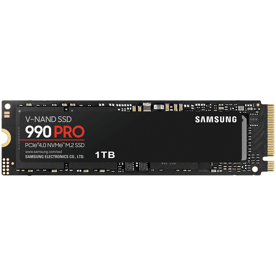 Samsung SSD 2TB M.2 PCIEx4 PCI Gen4.0 990 Pro with Heatsink 600 TBW 5 yrs