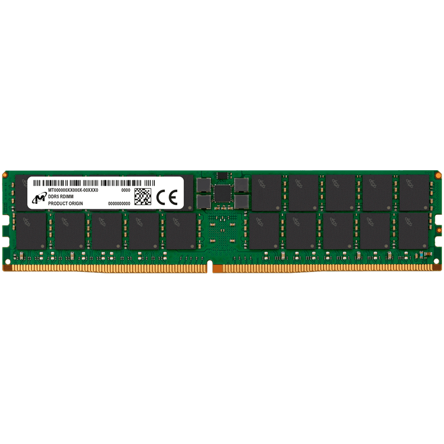 Micron DDR5 RDIMM 32GB 2Rx8 5600 CL46 (16Gbit) (Single Pack)