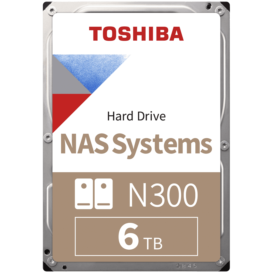 HDD NAS TOSHIBA N300 6TB CMR, 3.5'', 512MB, 7200RPM, SATA, TBW: 180