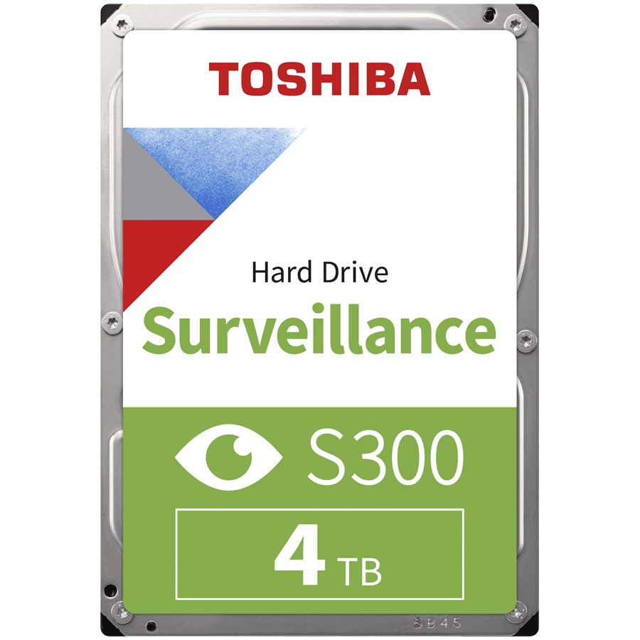 HDD Video Surveillance TOSHIBA S300 4TB SMR, 3.5'', 256MB, 5400RPM, SATA, TBW: 180