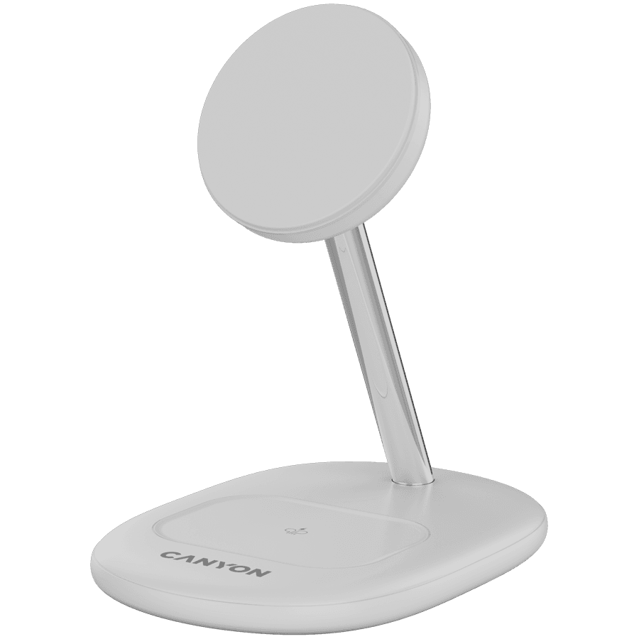CANYON wireless charger WCS-205 15W Qi2 2in1 White