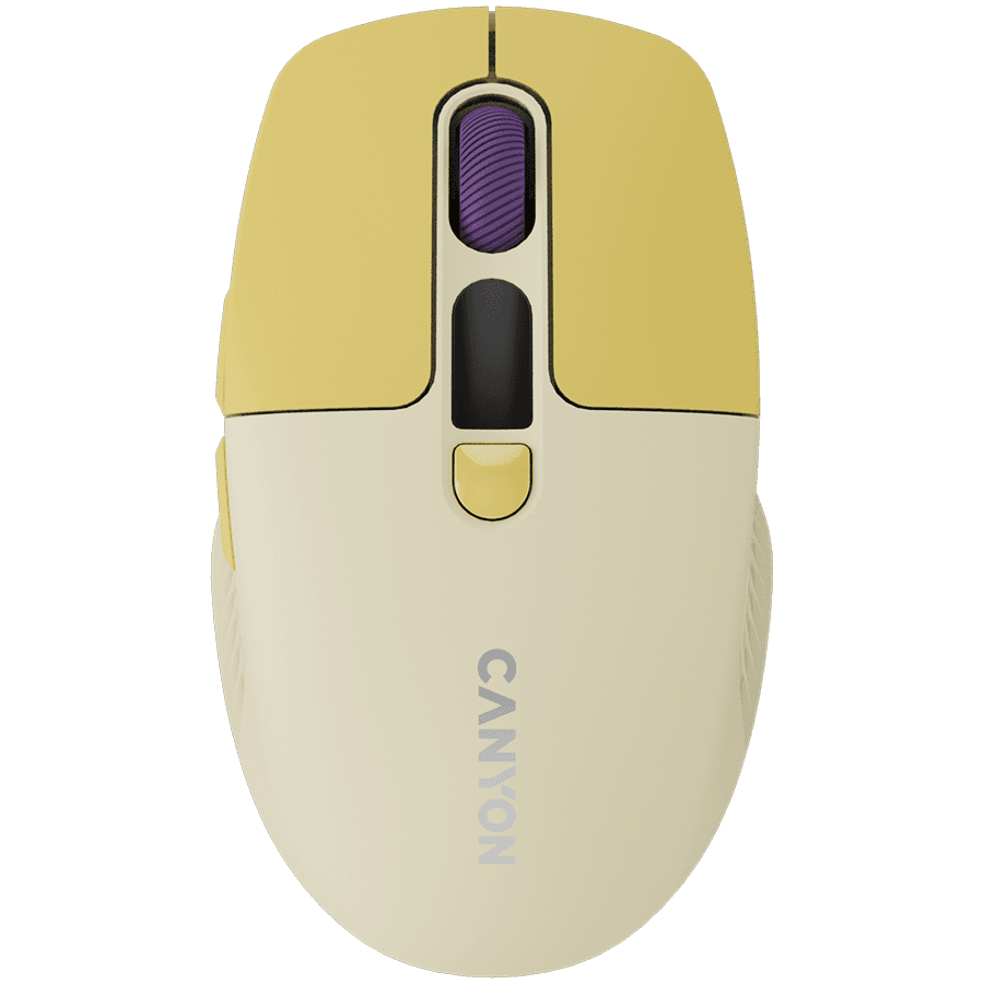 CANYON mouse MW-26 LCD Silent Dual Mode Wireless Yellow