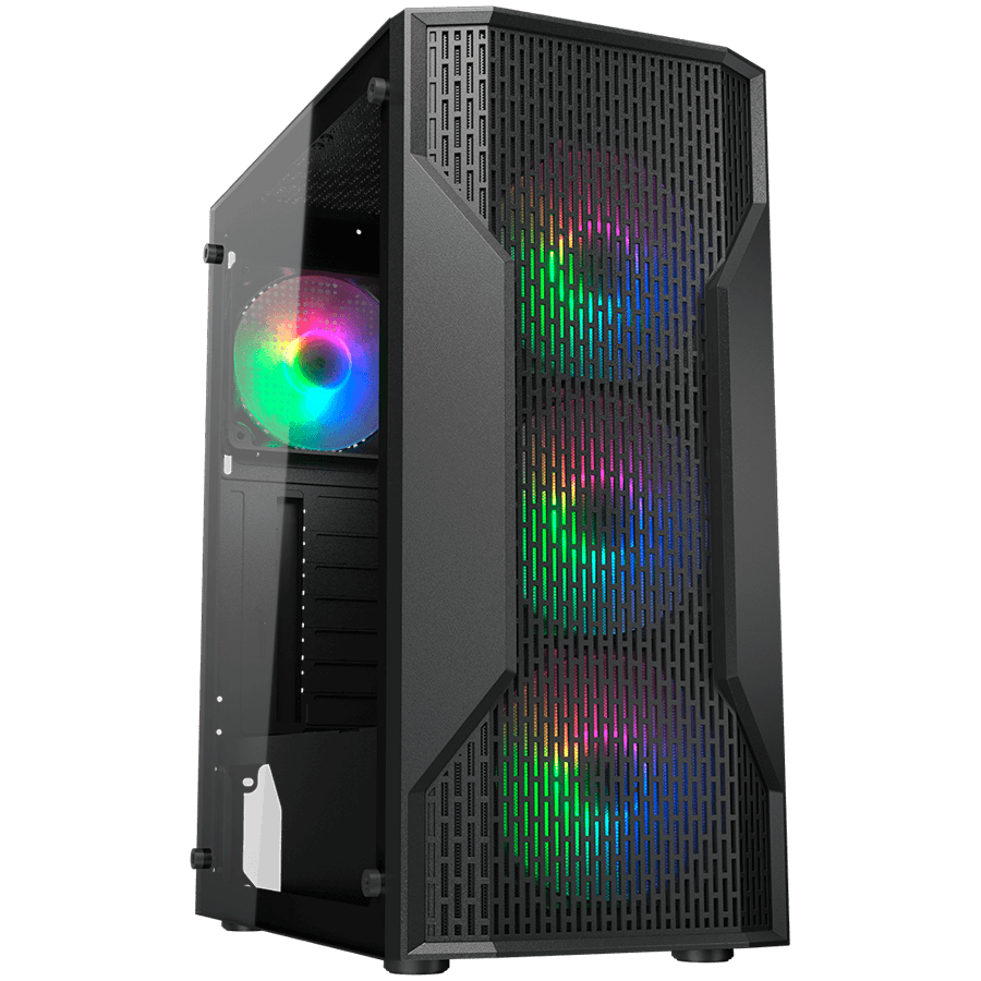 COUGAR MX110 RGB PC Case, Mid tower, Black
