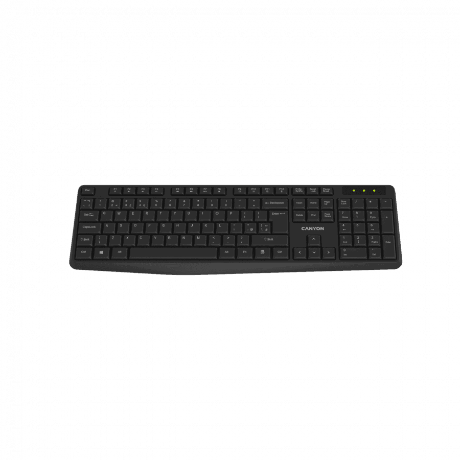 Keyboard KB-W01 EN/AD Wireless Black