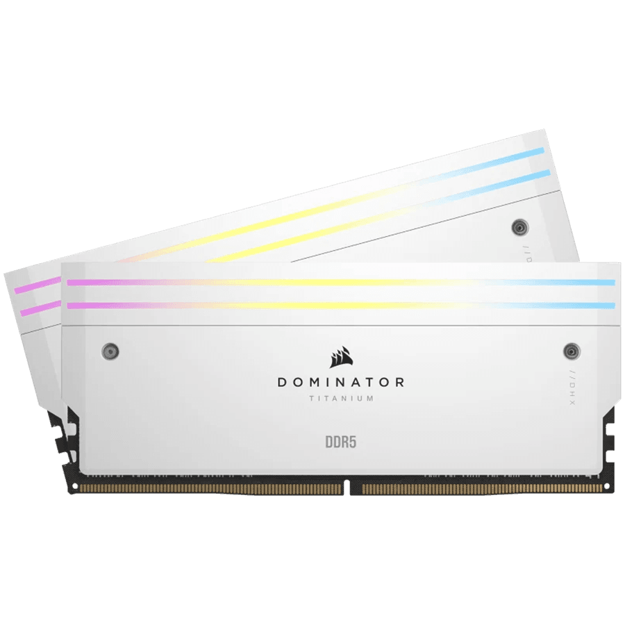 CORSAIR DOMINATOR TITANIUM 32GB (2 x 16GB) DDR5 6400MHz CL32-40-40-84 1.40V Intel XMP - WHITE