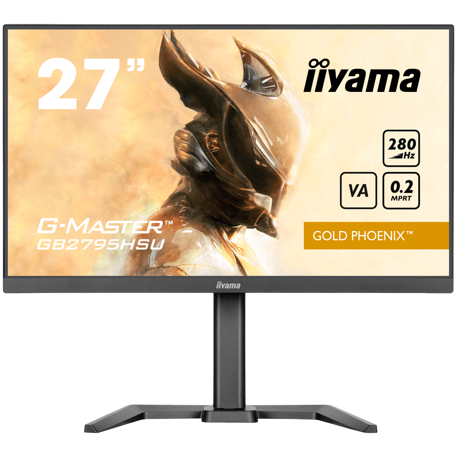 27inch Fast VA Gaming G-Master Gold Phoenix Free Sync Premium 1920x1080 at280Hz 300cd 4000:1 HDMI DP Speakers USB Black Tuner 15cm Height Stand