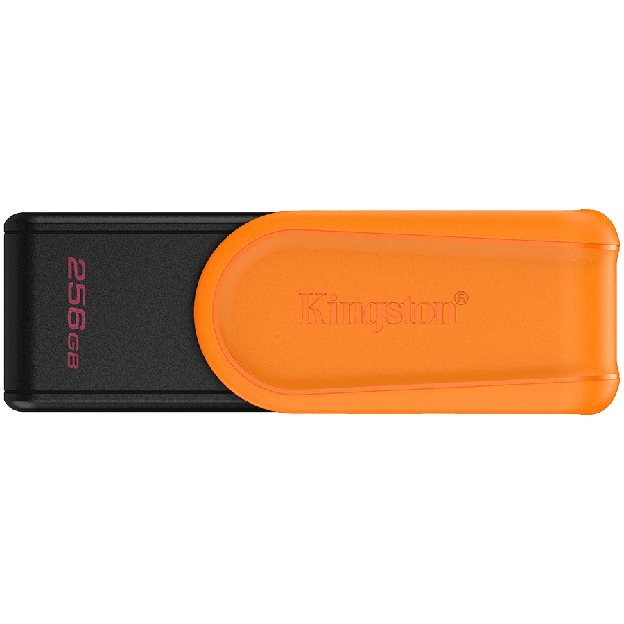 Kingston  256GB Portable USB 3.2 Gen 1 DataTraveler Exodia S (Black/Orange)
