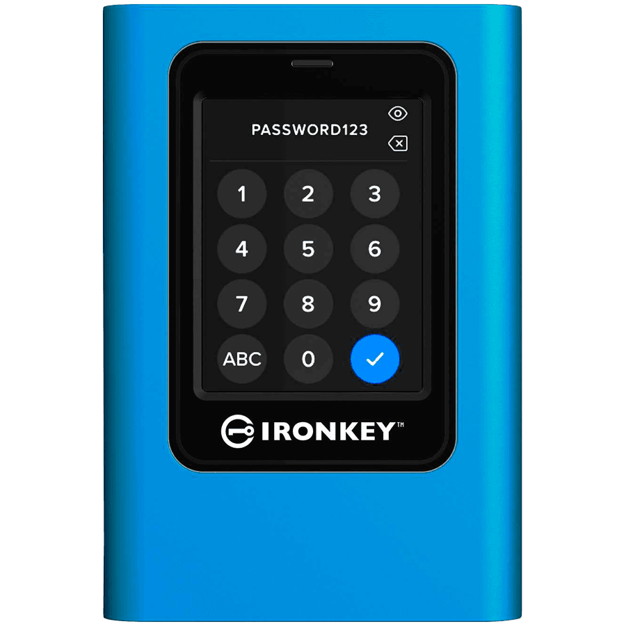Kingston SSD 7680GB IronKey Vault Privacy 80 XTS-AES 256-bit Encrypted External SSD, EAN: 740617341409