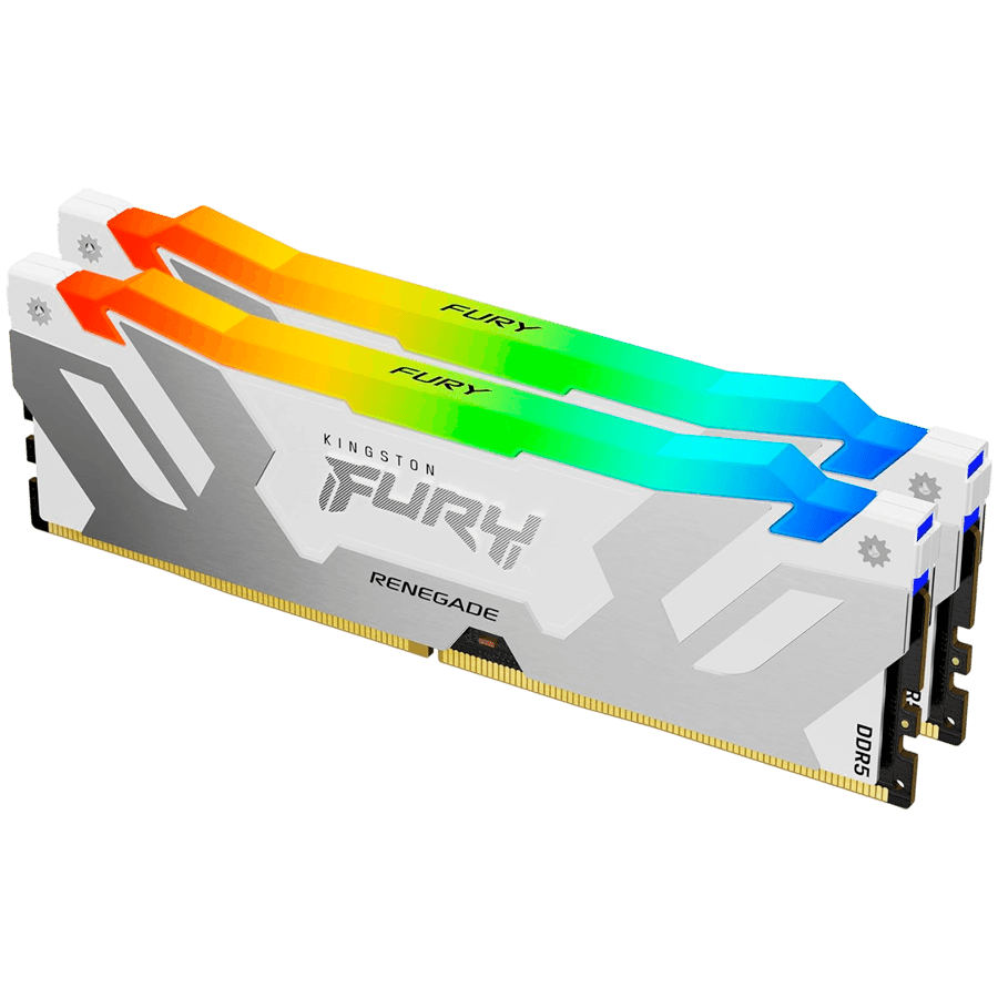 Kingston 48GB 8000MT/s DDR5 CL38 DIMM (Kit of 2) FURY Renegade RGB White