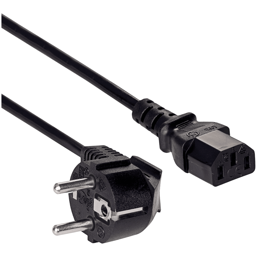 Power Cord Akyga AK-PC-01A IEC C13 CEE 7/7 230V/50Hz 1.5m