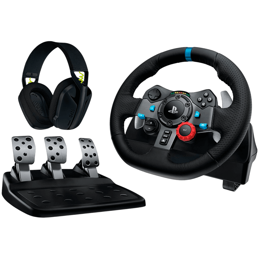 LOGITECH G29 EU + G435 - BLACK - USB - PLUGC - EMEA-914 - EU