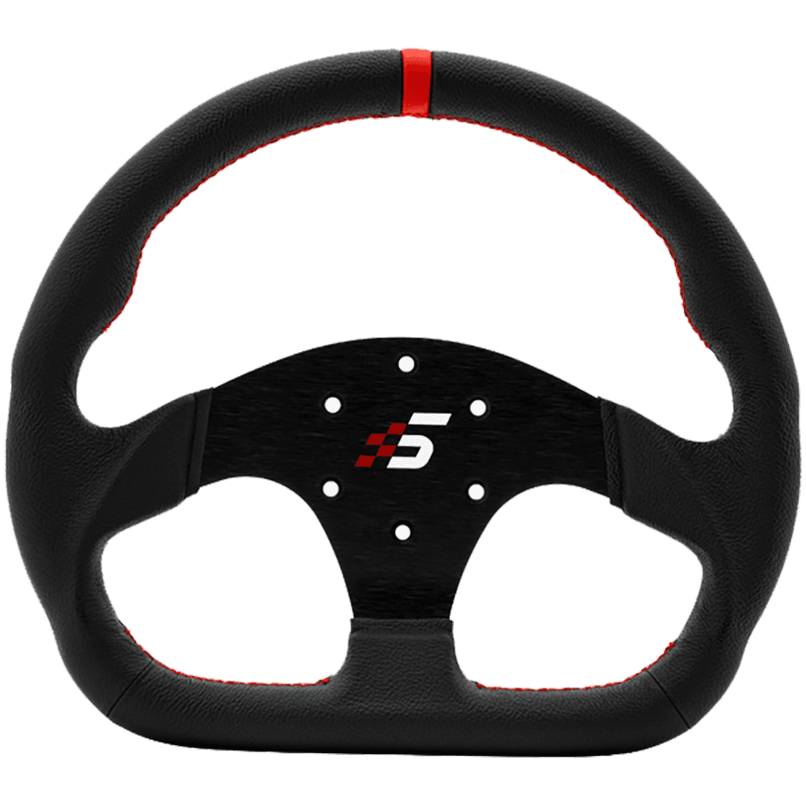 SIMAGIC D-Shaped Steering wheel without HUB, 325mm, Leather. S403